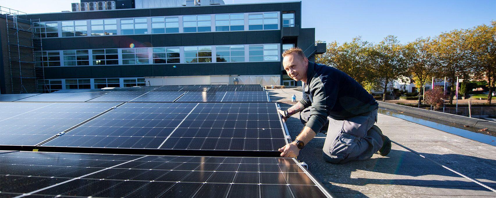 Slider - Zonnenpaneel leggen